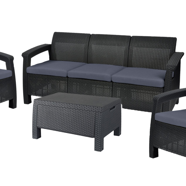 Keter Corfu 5 Seater Storage Lounge Set